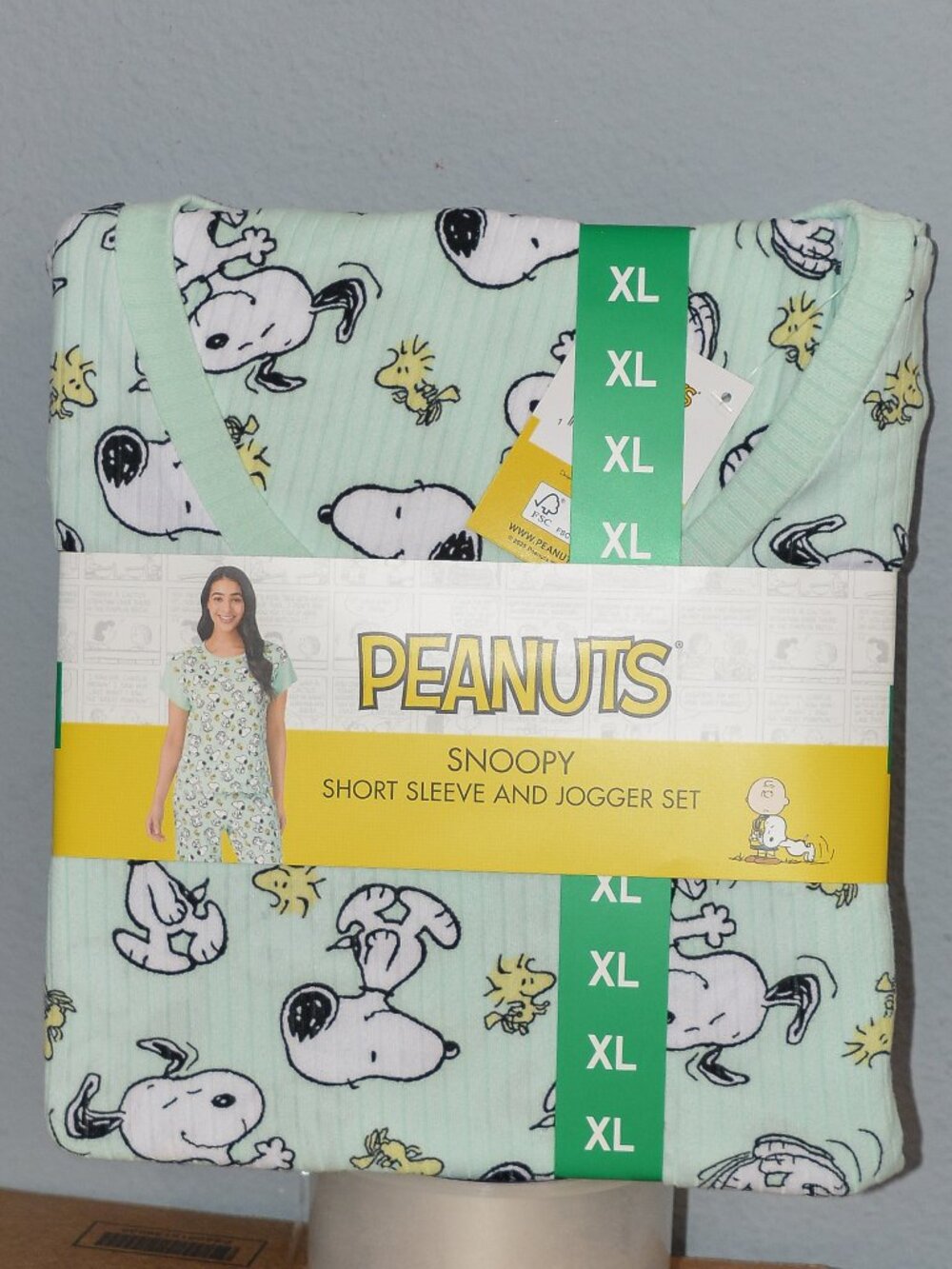 PEANUTS  SNOOPY  SHORT SLEEVE AND JOGGER SET , Women , Ladies , girls